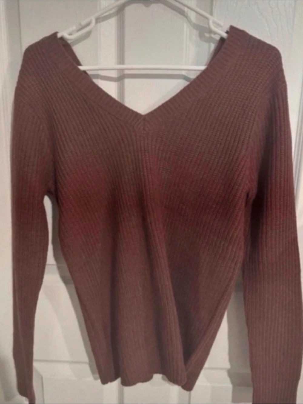Sky and Sparrow Knitted Sweater w/ Open Back Tie down oversized sweater